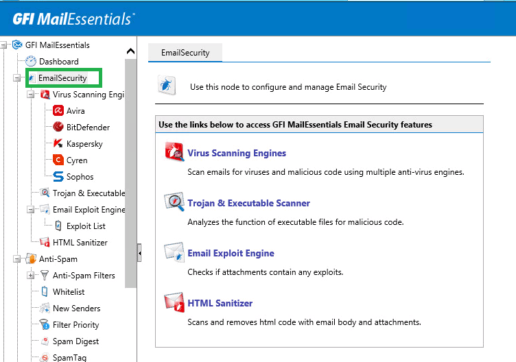 gfi mailessentials processing failed directory harvesting