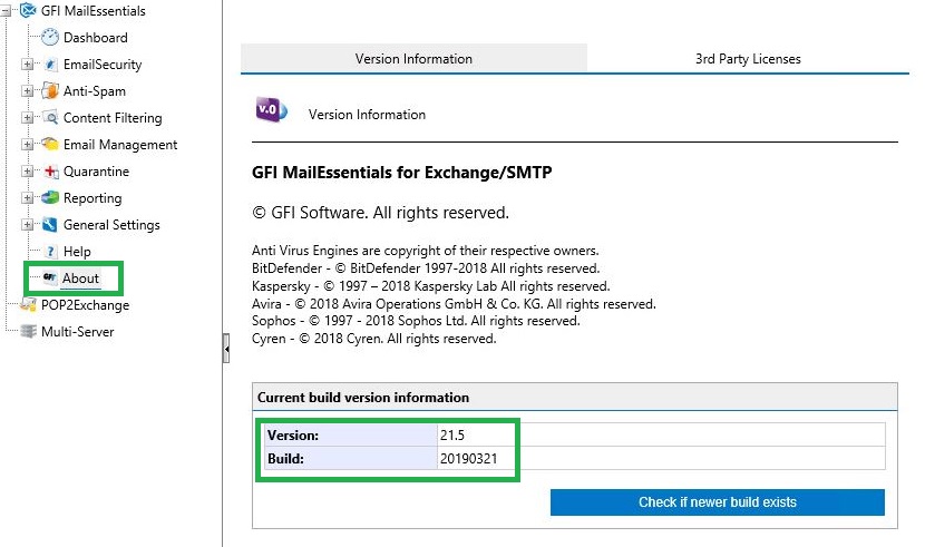 mailessentials web port number used by another web site