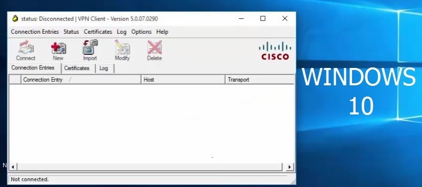 cisco vpn client windows 10 compatibility