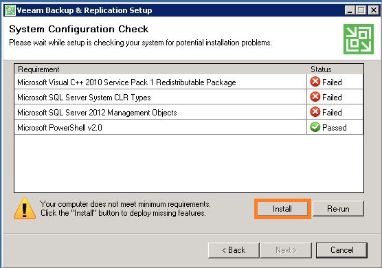 veeam backup and replication system requirements