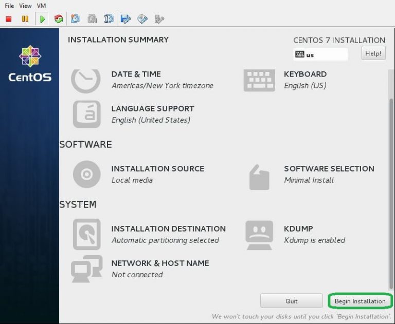 Centos 7 : Getting Started